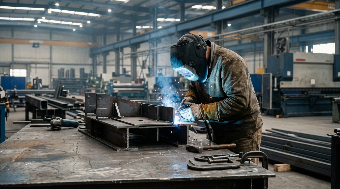 Serviço de caldeiraria média industrial com fabricação e montagem de estruturas metálicas na System Laser