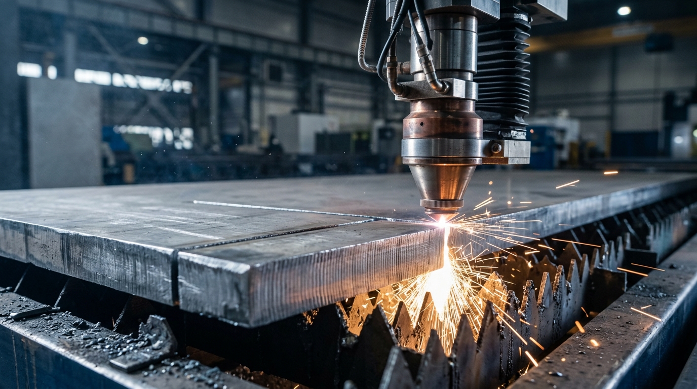 Chapa de aço inoxidável de 12 mm com peças recortadas por processo de corte a laser industrial